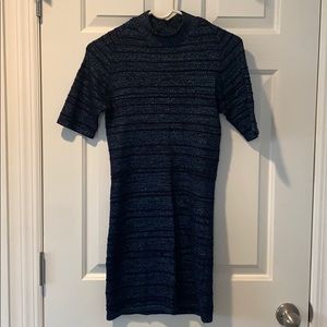 Blue sparkle body on dress